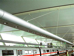 Dobner metal ceilings at the singapore MRT-Dover station